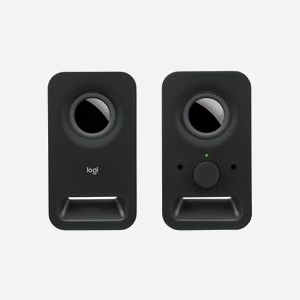 Logitech 980-000816 Enceintes PC 2.0 Noir, 3W RMS, Haut-Parleurs 5.08cm, Connectique Filaire 3.5mm, Alimentation Secteur, Bande Passante 2 Voies - Miniature 5