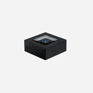 Logitech Récepteur Audio Bluetooth 3.0 A2DP, portée 15m, sortie 3.5mm/RCA, alimentation secteur, 50.8x57.1x22.3mm, noir, réf. 980-000912