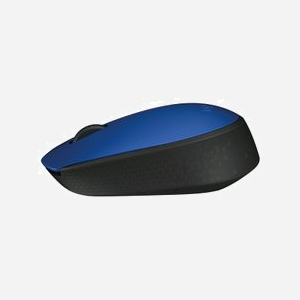 Logitech M170 Souris sans fil 2.4 GHz, 1000 DPI, optique, ambidextre, 2 boutons, molette, portée 10m, Windows/macOS/Linux/ChromeOS, bleu