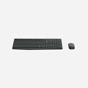 Logitech MK235 Ensemble Clavier QWERTY US International et Souris sans fil 2.4GHz, 1000 DPI, portée 10m, AES 128-bit, compatible Windows/ChromeOS - Miniature 1