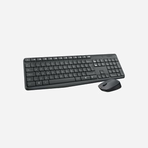 Logitech MK235 Ensemble Clavier QWERTY US International et Souris sans fil 2.4GHz, 1000 DPI, portée 10m, AES 128-bit, compatible Windows/ChromeOS - Miniature 2