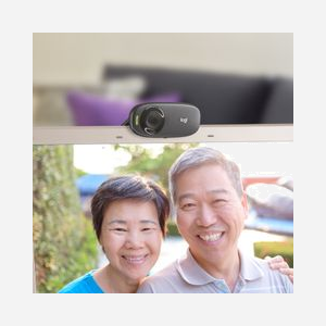 Webcam Logitech C310 HD 720p USB 2.0, Microphone intégré, Réduction du bruit, Angle de vue 60°, Clip universel, Compatible Windows et macOS, Noir, Câble 1.5m - Miniature 4