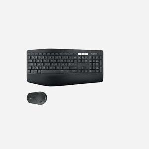 Logitech MK850 Performance - Ensemble Clavier AZERTY Français RF sans fil + Bluetooth, Souris 1000 DPI, Portée 10m, Compatible Windows/macOS/Linux