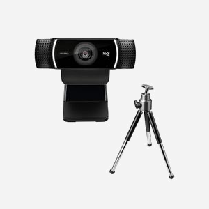 Logitech C922 Pro Stream Webcam Full HD 1080p 30fps/720p 60fps USB avec Micros, Trépied Inclus - Compatible Windows, macOS, Android - Miniature 1
