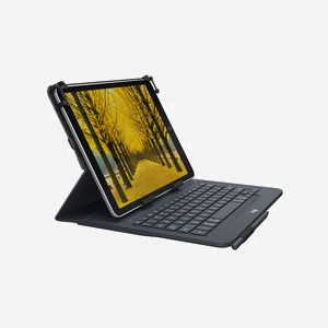 Logitech Universal Folio AZERTY - Clavier Bluetooth 3.0 pour Tablettes 9-10" (iPad, Android, Windows) - Batterie 2 ans - Noir - Réf. 920-008338 - Miniature 2