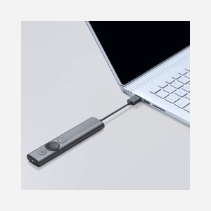 Logitech Présentateur 910-004861 Gris : Bluetooth/RF 2.4GHz, portée 30m, batterie LiPo 85mAh (autonomie 3 mois), accéléromètre/gyroscope, Windows/macOS/Linux - Miniature 5