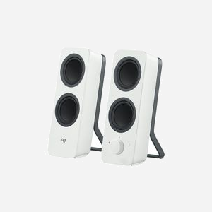 Logitech 980-001292 Enceintes 2.0 Blanc, 5W RMS, Bluetooth 4.1, Entrée Ligne, Jack 3.5mm, Connexion Filaire/Sans Fil, pour PC, 90x124x241mm - Miniature 2