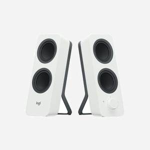 Logitech 980-001292 Enceintes 2.0 Blanc, 5W RMS, Bluetooth 4.1, Entrée Ligne, Jack 3.5mm, Connexion Filaire/Sans Fil, pour PC, 90x124x241mm - Miniature 3