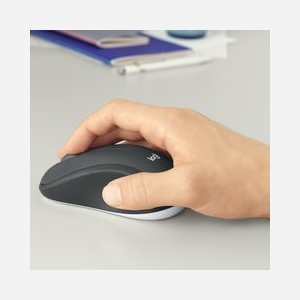 Logitech Ensemble Clavier et Souris Sans Fil USB QWERTY US International Noir/Blanc - Clavier Membrane, 100%, Portée 10m, Autonomie 36/18 mois - Miniature 3