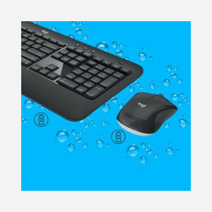 Logitech Ensemble Clavier et Souris Sans Fil USB QWERTY US International Noir/Blanc - Clavier Membrane, 100%, Portée 10m, Autonomie 36/18 mois - Miniature 4