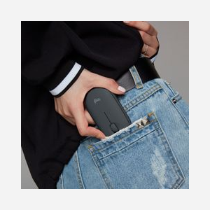 Souris sans fil Logitech Pebble M350 Graphite - 1000 DPI Optique - Bluetooth/RF 2.4GHz - Ambidextre - 3 Boutons - Pile AA 18 mois - Compatible Windows/macOS/Linux/Android/ChromeOS - Miniature 4