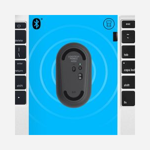 Souris sans fil Logitech Pebble M350 Graphite - 1000 DPI Optique - Bluetooth/RF 2.4GHz - Ambidextre - 3 Boutons - Pile AA 18 mois - Compatible Windows/macOS/Linux/Android/ChromeOS - Miniature 5