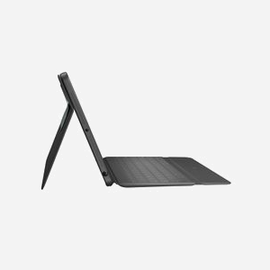 Logitech Rugged Folio AZERTY Français pour iPad 7/8ème génération, Smart Connector, Protection Militaire, Angles 20-60°, Porte-Stylet, Graphite - Miniature 2