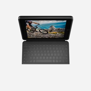 Logitech Rugged Folio AZERTY Français pour iPad 7/8ème génération, Smart Connector, Protection Militaire, Angles 20-60°, Porte-Stylet, Graphite - Miniature 5