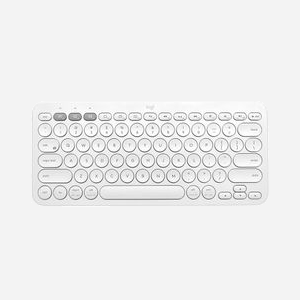 Logitech K380 Multi-Device Blanc - Clavier Bluetooth QWERTZ Mini, Portée 10m, Compatible Windows/macOS/Android/iOS/ChromeOS, Autonomie 24 mois