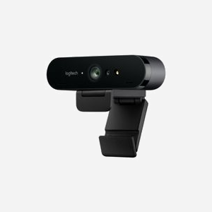 Logitech Système Visioconférence BRIO & Zone Wireless UC : Webcam 4K Ultra HD, Champ de Vision 90°, Casque Bluetooth, Portée 30m, Graphite - Miniature 1