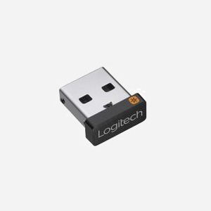 Logitech Récepteur USB Unifying 910-005931, portée 10m, 2.4 GHz, compatible Windows 7/8/10, macOS X 10.10, 1.23g, connecte jusqu'à 6 dispositifs.