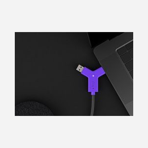 Logitech Swytch - Liaison USB A/C pour visioconférence 4K, compatible Windows 10/macOS X 10.15, pour salles Microsoft Teams/Zoom Rooms - Miniature 2