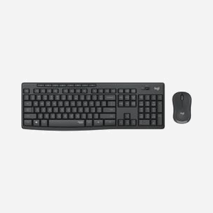 Logitech MK295 Silent Combo Clavier AZERTY Graphite & Souris Sans Fil RF 2.4GHz, Portée 10m, 1000 DPI, Durée de Vie Batterie 18 Mois / 12 Mois, Windows/ChromeOS