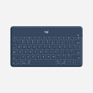 Logitech 920-010052 Clavier Bluetooth Norvégien Bleu pour iPad/iPhone/Apple TV, Pas de Pavé Numérique, Batterie LiPo 140mAh, iOS, 242x137x6mm, 180g