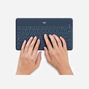Logitech 920-010052 Clavier Bluetooth Norvégien Bleu pour iPad/iPhone/Apple TV, Pas de Pavé Numérique, Batterie LiPo 140mAh, iOS, 242x137x6mm, 180g - Miniature 3