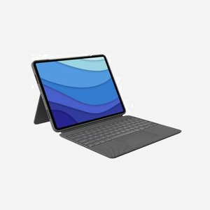 Logitech 920-010211 Clavier iPad Pro 12.9" (5th/6th gen) QWERTY Espagnol Trackpad Smart Connector Gris Oxford Rétroéclairé - Miniature 3