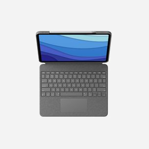 Logitech 920-010211 Clavier iPad Pro 12.9" (5th/6th gen) QWERTY Espagnol Trackpad Smart Connector Gris Oxford Rétroéclairé - Miniature 4