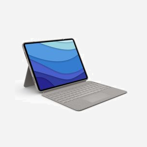 Logitech Combo Touch Sable pour iPad Pro 12.9" (5e/6e génération) - Clavier QWERTY avec Trackpad, Rétroéclairage Ajustable, Smart Connector - Miniature 2