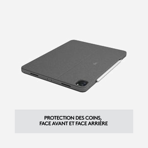 Logitech Combo Touch Oxford Grey - Clavier QWERTY US International avec Trackpad pour iPad Pro 12.9" (5ème & 6ème génération), Smart Connector, Rétroéclairage - Miniature 5