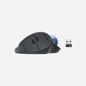 Logitech 910-006221 Trackball sans Fil RF + Bluetooth, 2000 DPI, 5 Boutons Programmables, Design Droitier, Autonomie 24 Mois, Compatible Windows/macOS/Linux/Android - Miniature 2