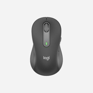 Logitech Signature M650 L Graphite - Souris Optique Gaucher 4000 DPI, RF sans fil + Bluetooth, 5 Boutons Programmables, Pile AA, Compatibilité Windows/macOS/Linux/Android/iPadOS/ChromeOS - Miniature 2