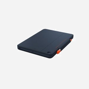 Logitech Rugged Combo 3 Touch 920-010361 Étui Clavier QWERTZ Allemand avec Trackpad pour iPad (7e et 8e générations) Smart Connector Bleu - Miniature 3