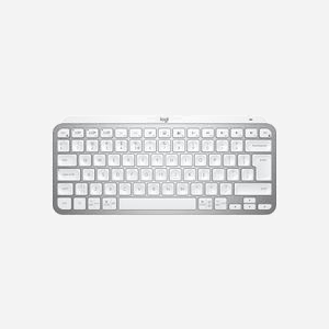 Logitech MX Keys Mini – Clavier Mini Sans Fil RF + Bluetooth QWERTY LED Rétroéclairé Gris – Batterie LiPo 1130mAh Rechargeable – Compatible Windows/macOS/Linux/Android/ChromeOS - Miniature 1