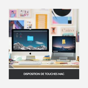 Logitech MX Keys Mini For Mac - Clavier Bluetooth QWERTZ Allemand, Rétroéclairage LED, Batterie 1130 mAh, USB-C, Compatible macOS/iPadOS/iOS - Miniature 5