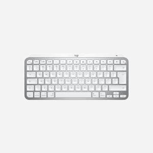 Logitech MX Keys Mini for Mac Blanc - Clavier Bluetooth QWERTY Anglais, rétroéclairage LED, Batterie 1130mAh, compatible macOS/iPadOS/iOS - Miniature 1