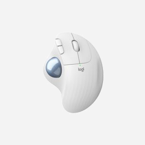 Logitech 910-006438 Souris Trackball Droitier RF sans fil + Bluetooth, 2000 DPI, 5 Boutons programmables, 2.4 GHz, Blanc, Piles AA, Windows/macOS/Linux - Miniature 3