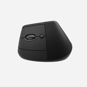 Logitech Lift Graphite - Souris Ergonomique Verticale Gauche, 4000 DPI, RF sans fil + Bluetooth, 4 Boutons Programmables, Pile AA 24 mois, Windows/macOS/Linux/Android/iOS - Miniature 3