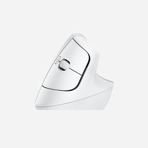 Logitech Lift Vertical - Souris Optique 4000 DPI RF Sans Fil + Bluetooth, 4 Boutons Programmables, Design Droitier Ergonomique, Pile AA, Blanc - Miniature 2