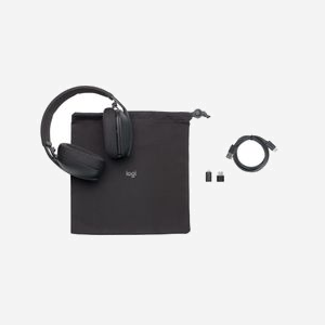 Logitech Zone Vibe Wireless UC - Casque Circum-Aural Bluetooth 5.2, Portée 30m, Microphone Boom Omnidirectionnel, Autonomie 20h, Graphite, 185g - Miniature 4