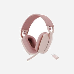 Logitech Zone Vibe Wireless UC Rose - Casque Binaural Bluetooth 5.2, Portée 30m, Micro Omnidirectionnel, Autonomie 20h, USB-C - Miniature 5