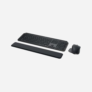 Logitech Ensemble Clavier QWERTZ Allemand + Souris Graphite RF sans fil/Bluetooth, Rétroéclairage Blanc, Souris 8000 DPI, Compatible Windows/macOS/Linux - Miniature 4
