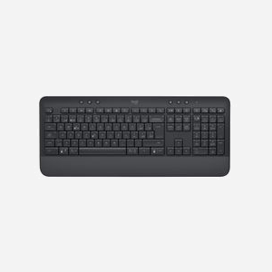 Logitech Signature K650 Graphite - Clavier Bluetooth QWERTZ Suisse, Membrane, Repose-poignets, Portée 10m, Autonomie 36 mois, Compatible Windows/macOS/Linux/Android/iOS - Miniature 5