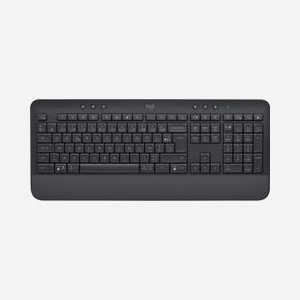 Logitech Signature K650 Clavier Bureau Bluetooth AZERTY Français Graphite - Membrane, Rétroéclairage Non, Portée 10m, Compatible Windows/macOS/Linux/Android/iOS - Miniature 1