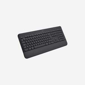 Logitech Signature K650 - Clavier Bureau Bluetooth Graphite QWERTZ Hongrois - Repose-poignets, Touches multimédia, Portée 10m, Autonomie 36 mois, Windows/macOS/Linux/Android/iOS - Miniature 1