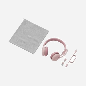 Logitech Zone Wireless 2 Casque Arceau USB-C & Bluetooth 5.2, Portée 50m, ANC, Microphone Omnidirectionnel, Autonomie 40h, Rose, Réf: 981-001304 - Miniature 4