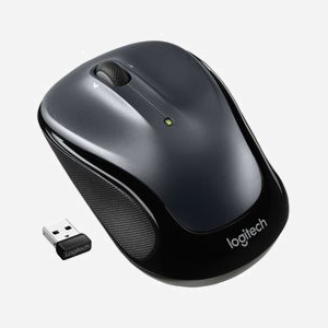 Logitech M325s Souris Optique sans Fil RF 1000 DPI Ambidextre 5 Boutons Noire - Portée 10m, Autonomie 18 mois, Compatible Windows/macOS/Linux/ChromeOS