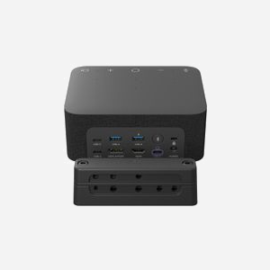 Logitech Logi Dock Focus Room Kit UC Graphite : Système de vidéoconférence personnel 4K Ultra HD 90 ips, zoom numérique 5x, USB Type-A/C, DisplayPort 1.4 - Miniature 1