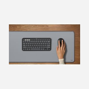 Logitech Pebble Mouse 2 M350s Graphite - Souris Ambidextre sans Fil RF + Bluetooth, 4000 DPI, 3 Boutons, Silent Touch, Windows/macOS/Linux/Android/ChromeOS - Miniature 1