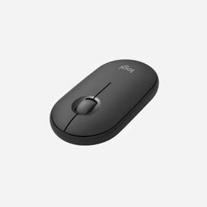 Logitech Pebble Mouse 2 M350s Graphite - Souris Ambidextre sans Fil RF + Bluetooth, 4000 DPI, 3 Boutons, Silent Touch, Windows/macOS/Linux/Android/ChromeOS - Miniature 2