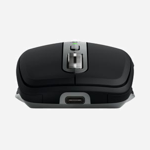 Logitech MX Anywhere 3S for Mac - Souris Laser 8000 DPI RF sans fil + Bluetooth - 6 Boutons - Batterie 500mAh - macOS/iPadOS - Graphite/Noir - 99g - Miniature 3